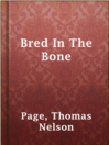 Cover image for Bred In The Bone